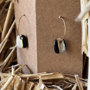 Boucles d'oreilles Momo Zébré